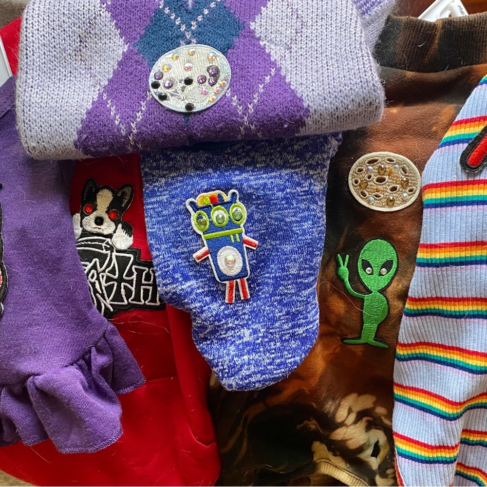 Cozy Alien Rhinestone Sweatshirt - Picture 2 of 3
